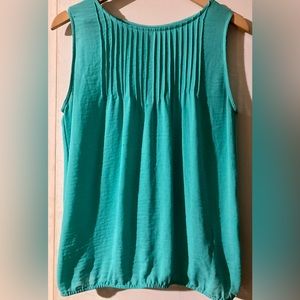 Liz Claiborne Teal sleeveless top medium